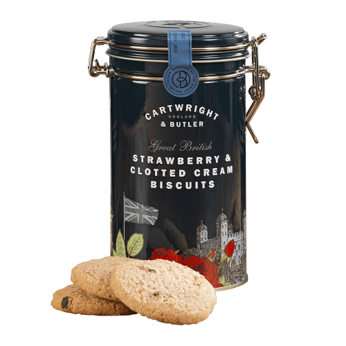 The London Collection –  Strawberry & Clotted Cream Biscuits