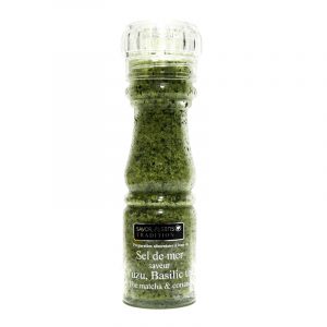 Sea salt flavored with Yuzu Thai basil and coriander