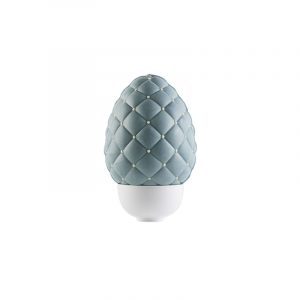 Blue quilted chocolate egg