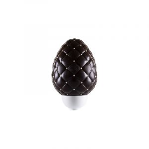 Brown quilted chocolate egg