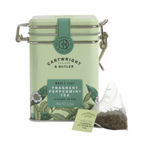 Pure Peppermint Whole Leaf Tea Bags in Tin