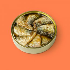 Chargrilled sardine tails