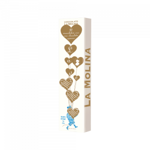 Love Balloons – 12 Blond Chocolate Squares