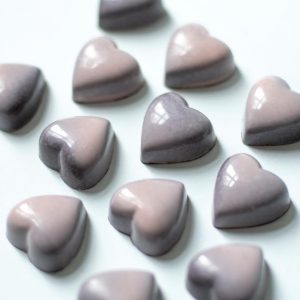 Litchi-Rose Chocolate Hearts