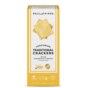 Vegetarian crackers with Parmesan cheese