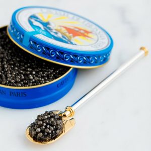 Silver-Gilt Caviar Tasting Spoon